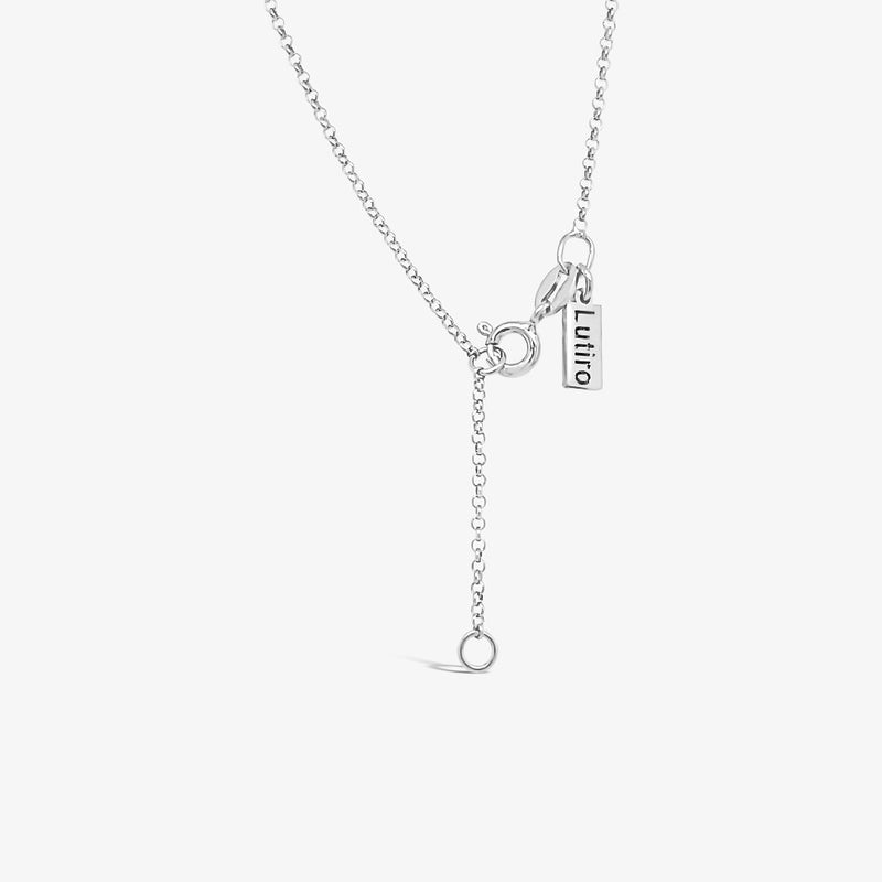CZ Curved Bar Necklace